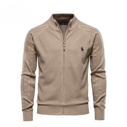 Men's Textured Zip Sweatshirt
