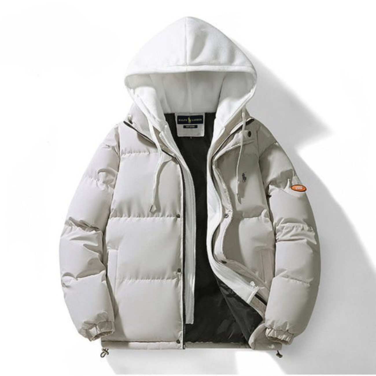 Refined Winter Hooded Puffer Jacket - Sale