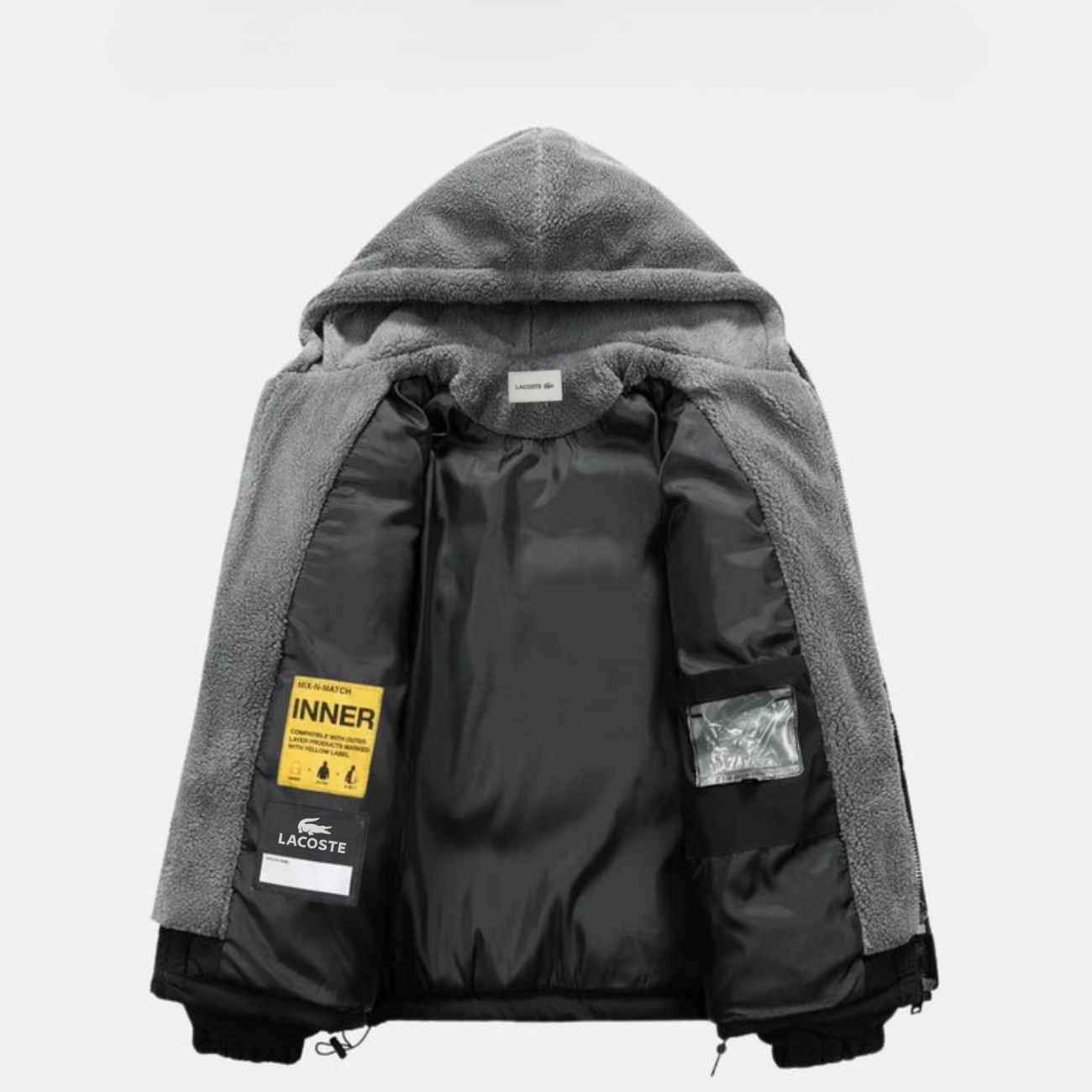 Luxe Padded Winter Jacket with Fleece Hood