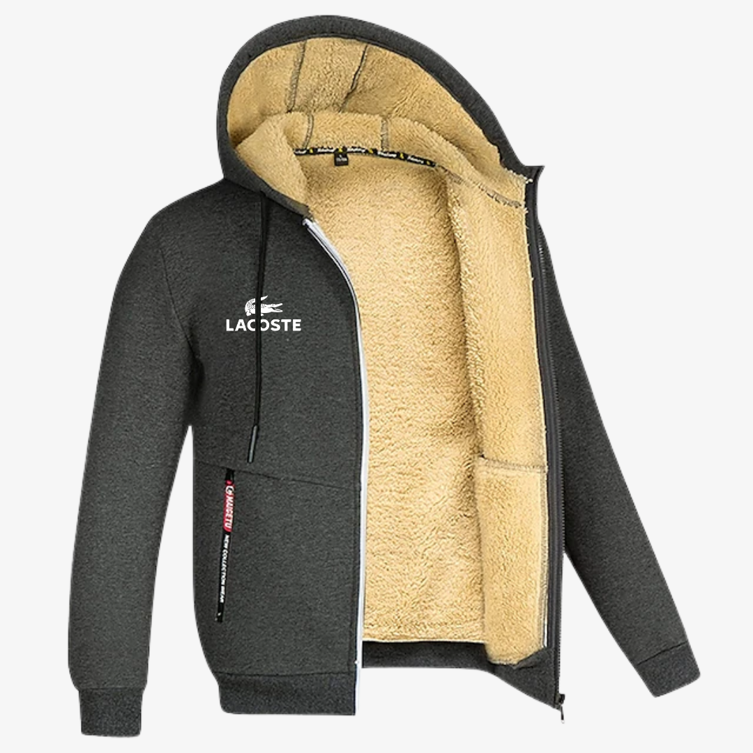 Luxury Winter Sherpa Zip Hoodie