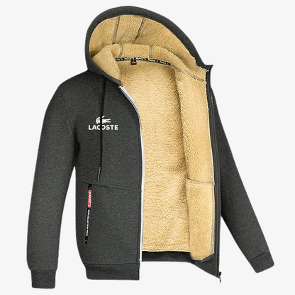 Luxury Winter Sherpa Zip Hoodie