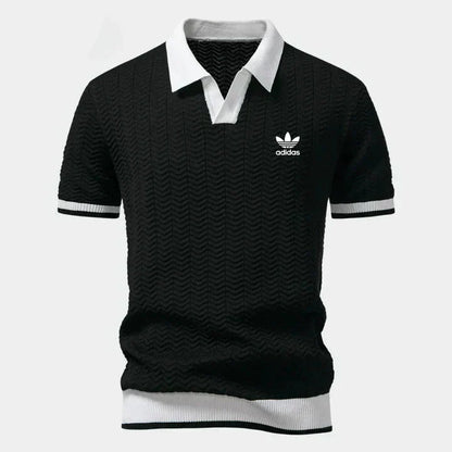 Retro Knit Polo Shirt
