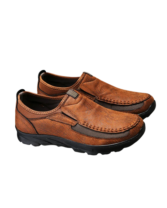 Casual Leather Slip-On Shoes
