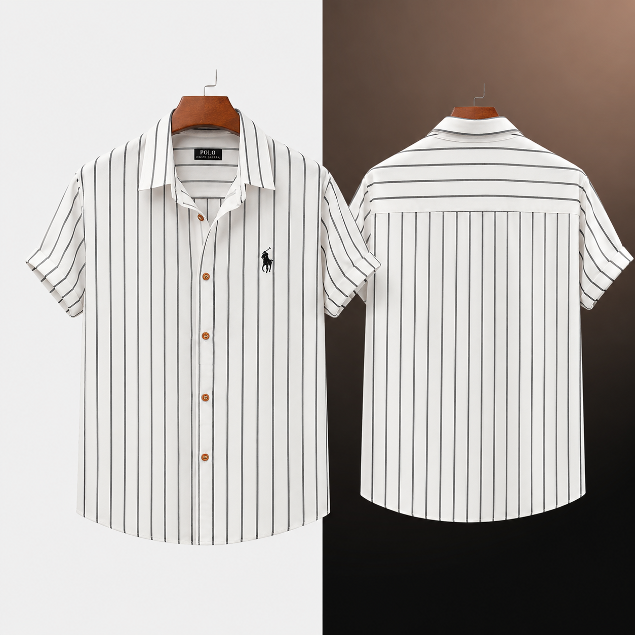 Relaxed-Fit Striped Shirt and Shorts Co-Ordinated Set