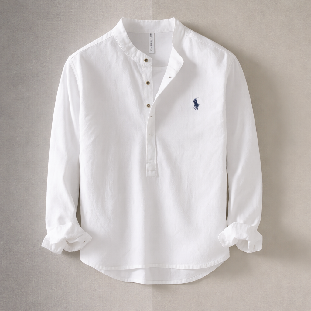 Relaxed-Fit Cotton-Linen Shirt