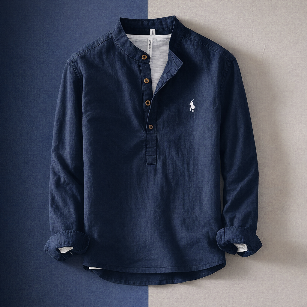 Relaxed-Fit Cotton-Linen Shirt