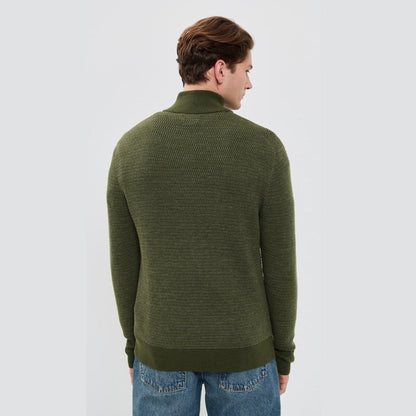 Washable Wool Quarter-Zip Pullover