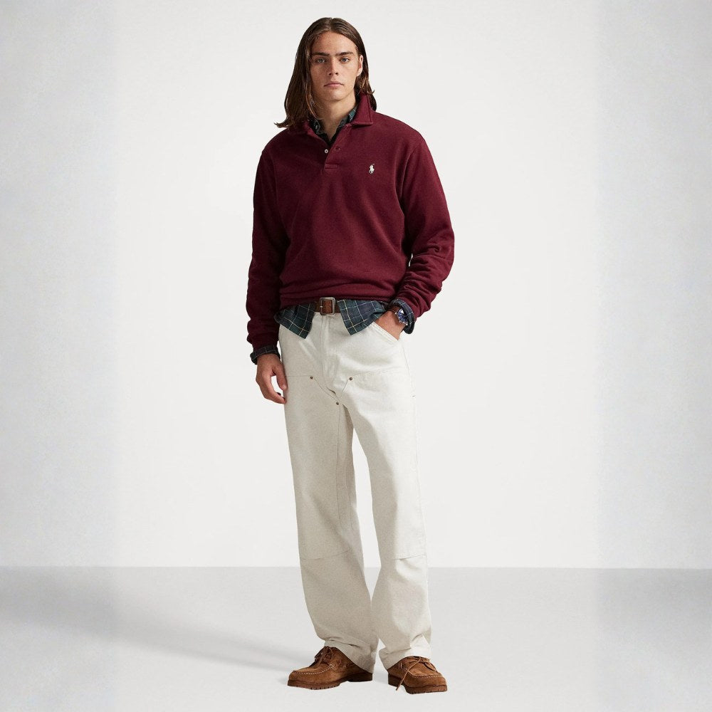Loopback Fleece Collared Luxury Sweatshirt