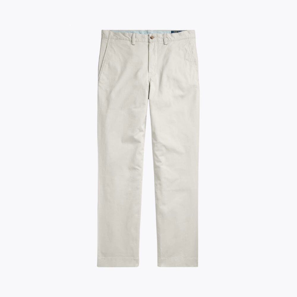 Straight-Fit Stretch Cotton Trousers