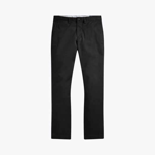 Straight-Fit Stretch Cotton Trousers