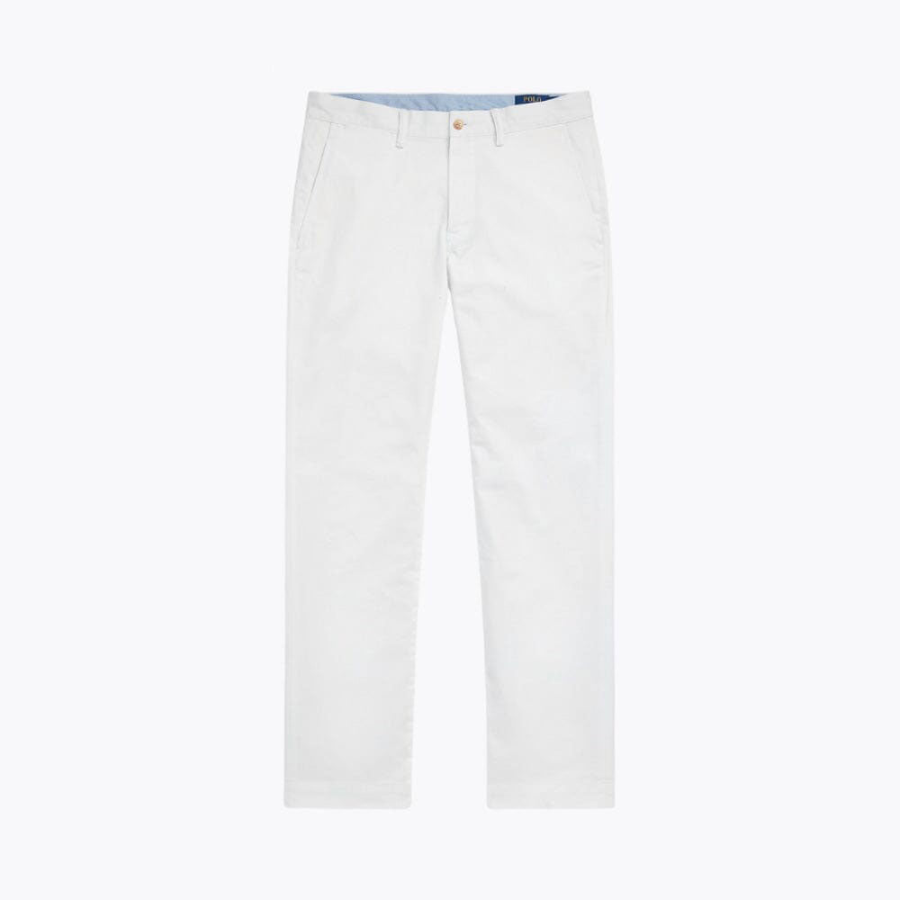 Straight-Fit Stretch Cotton Trousers