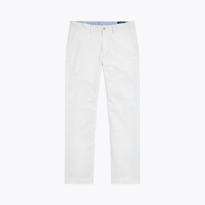 Straight-Fit Stretch Cotton Trousers