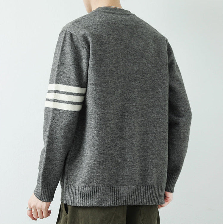 Klassiek wollen gebreid vest