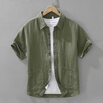Casual Japanese Linen Shirt