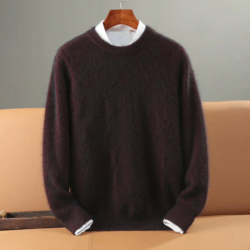 Diamond Pattern Cashmere Sweater