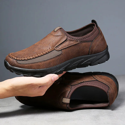 Casual Leather Slip-On Shoes