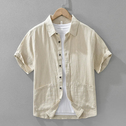 Casual Japanese Linen Shirt