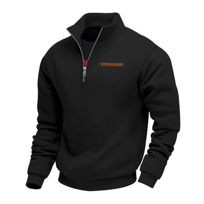 Casual Fleece Zip Sweater