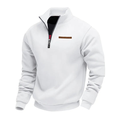 Casual Fleece Zip Sweater