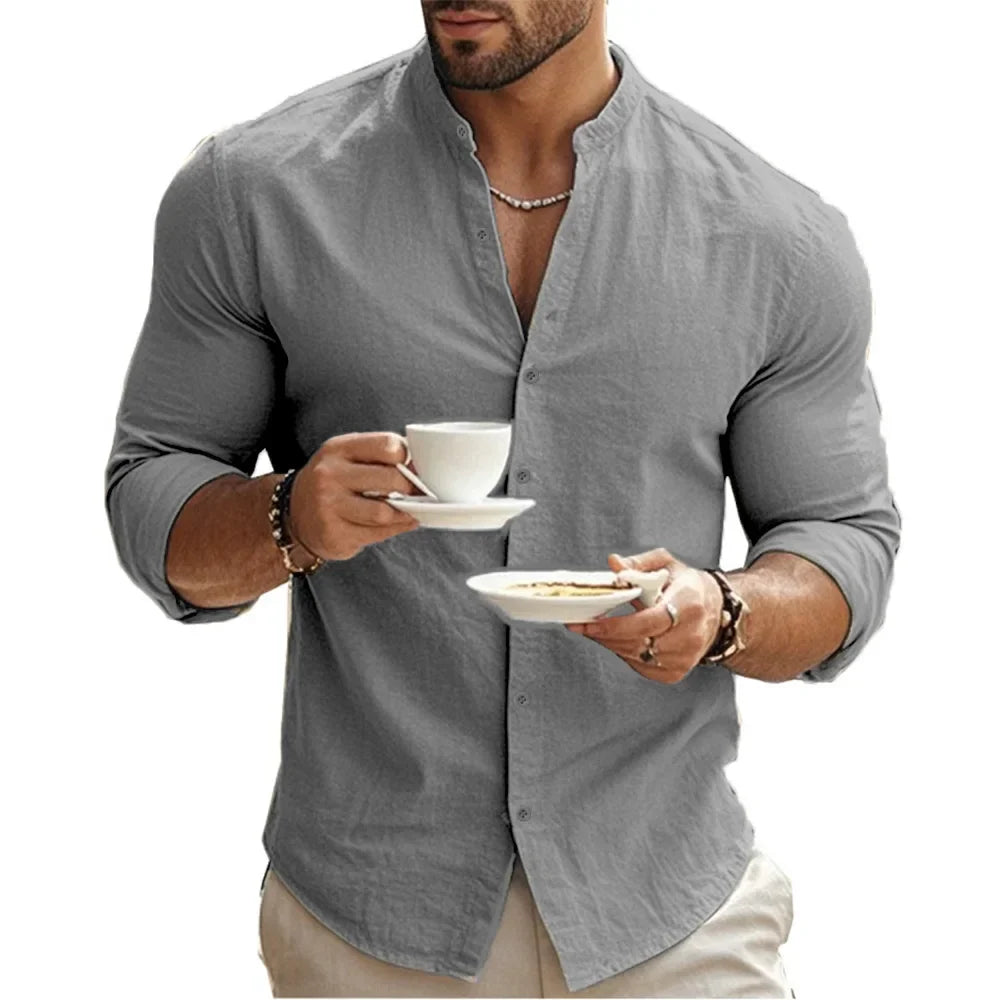 Casual Cotton Linen Summer Shirt