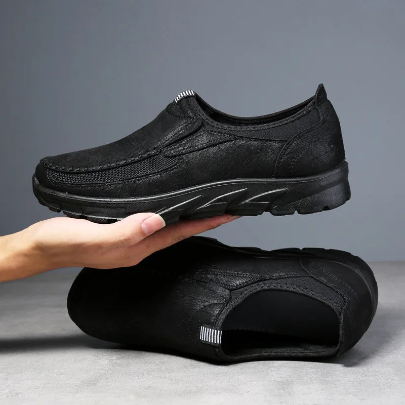 Casual Leather Slip-On Shoes