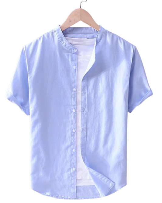 Casual Cotton/Linen Men's Shirt