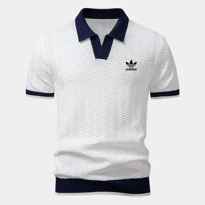 Retro Knit Polo Shirt