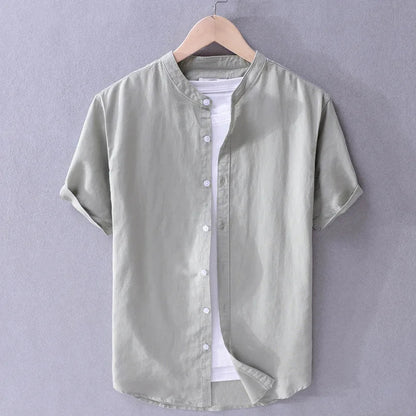 Casual Cotton/Linen Men's Shirt