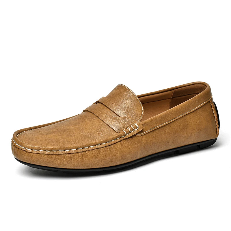 Chic Leather Boat Loafers