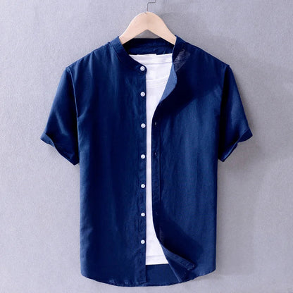 Casual Cotton/Linen Men's Shirt