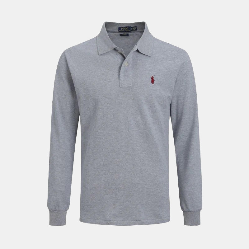 Long-Sleeve Premium Polo
