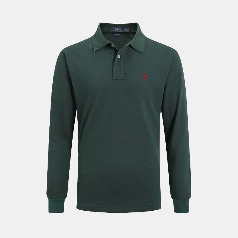 Long-Sleeve Premium Polo