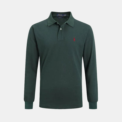 Long-Sleeve Premium Polo