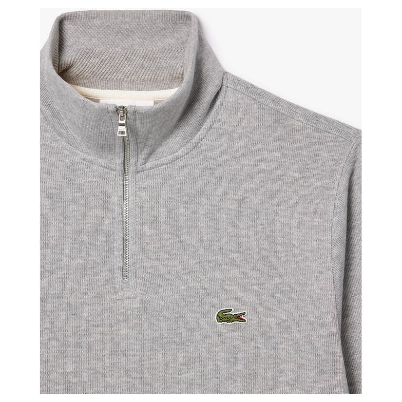 Zippered Stand-up Collar Sweatshirt