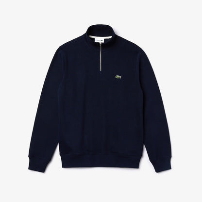 Zippered Stand-up Collar Sweatshirt