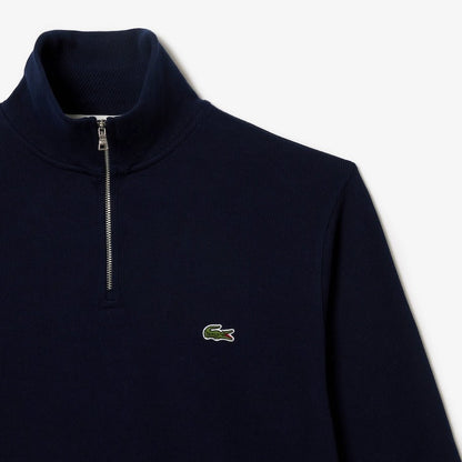 Zippered Stand-up Collar Sweatshirt