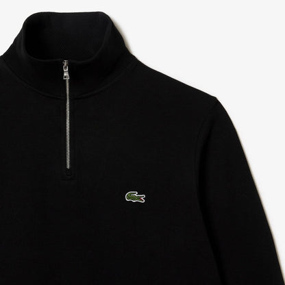 Zippered Stand-up Collar Sweatshirt