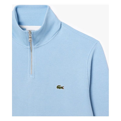 Zippered Stand-up Collar Sweatshirt