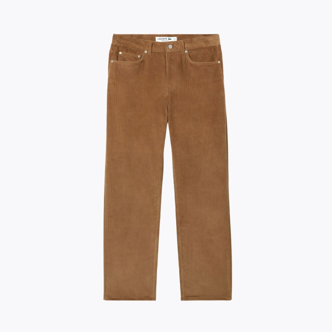Lc 5-Pocket Straight-Fit Velour Pants