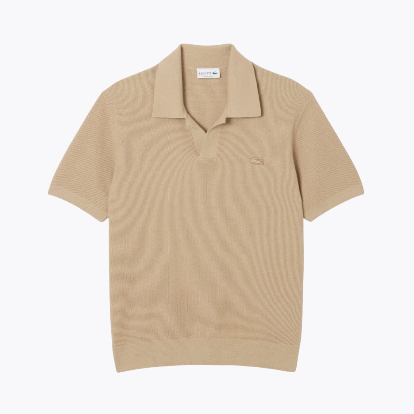 Lc Cotton-Blend Open Polo-Collar Sweater