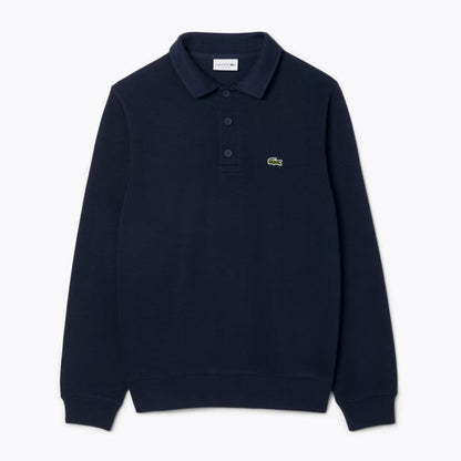 Lc Ribbed Cotton Polo-Collar Sweatshirt