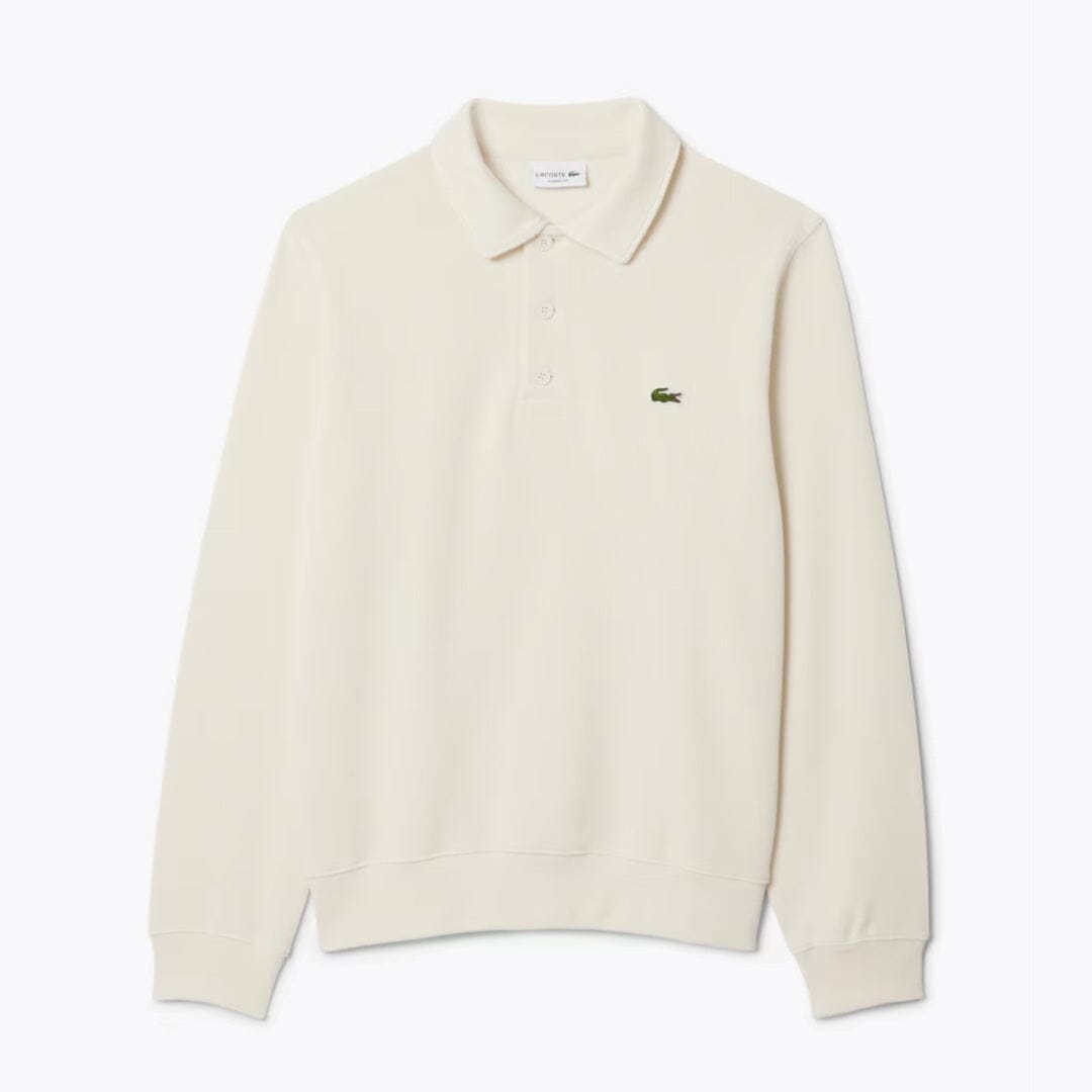 Lc Ribbed Cotton Polo-Collar Sweatshirt