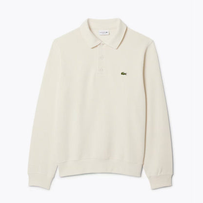 Lc Ribbed Cotton Polo-Collar Sweatshirt