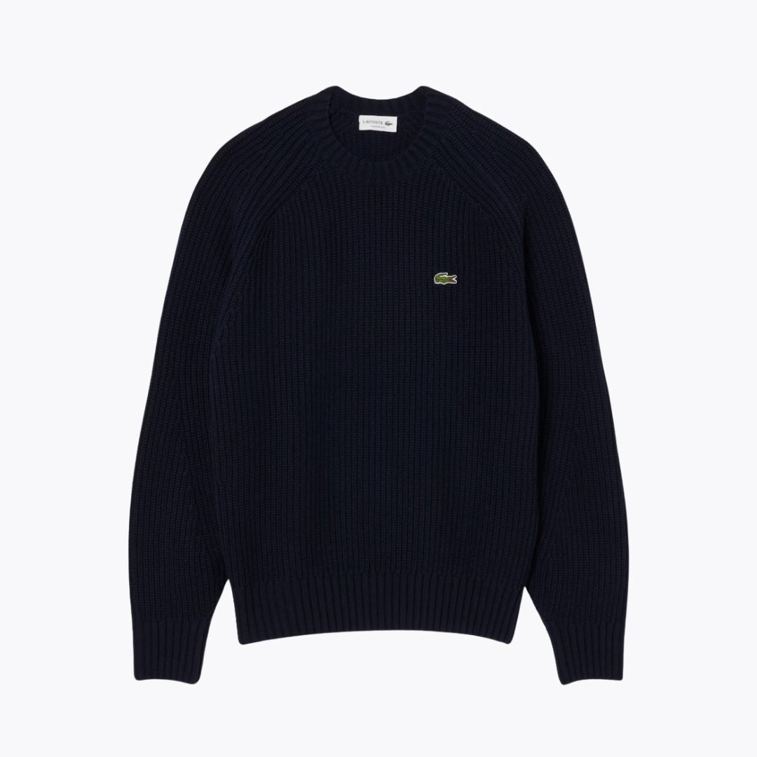Lc Thick Carded Wool Crew-Neck Sweater