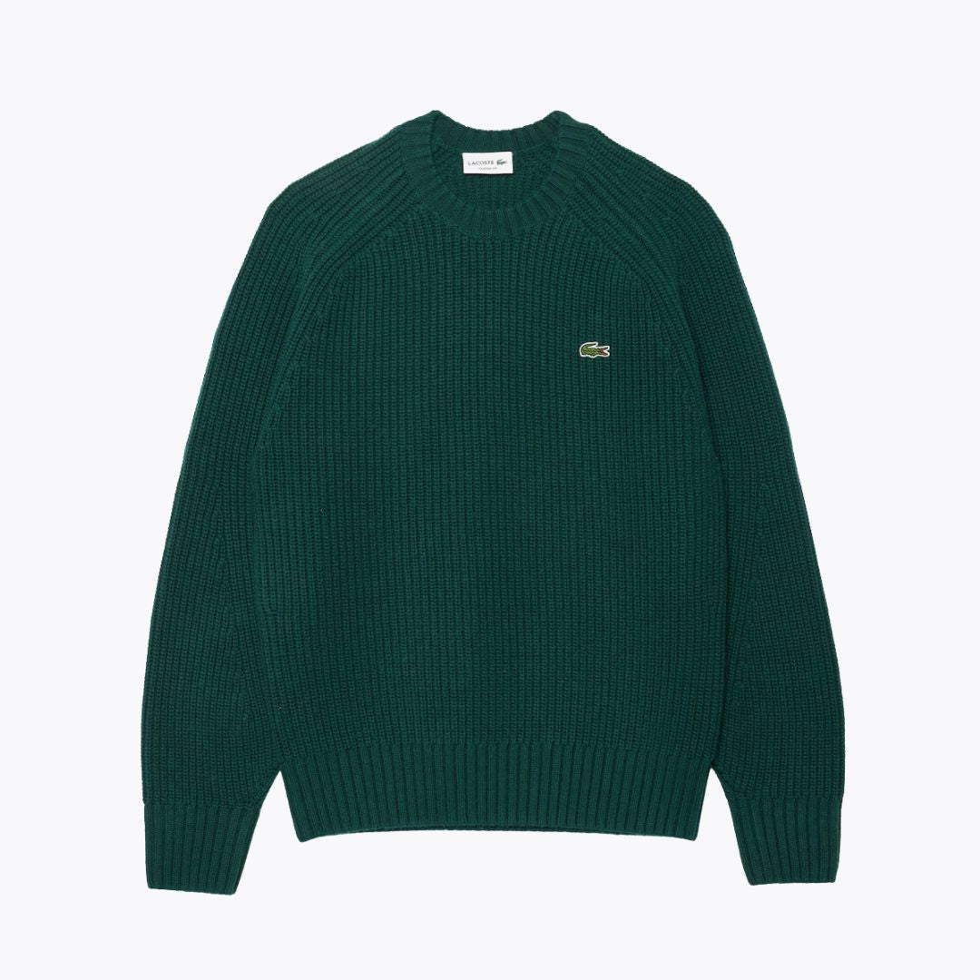 Lc Thick Carded Wool Crew-Neck Sweater