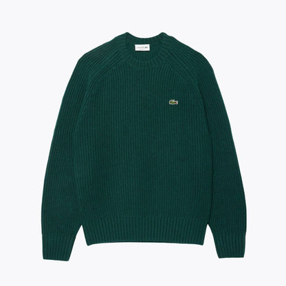 Lc Thick Carded Wool Crew-Neck Sweater