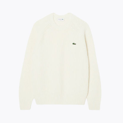 Lc Thick Carded Wool Crew-Neck Sweater