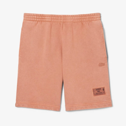 Lc Washed-Effect Cotton-Fleece Shorts
