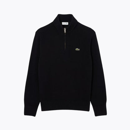 Lc Refined Zipped High-Neck Carded Wool Sweater