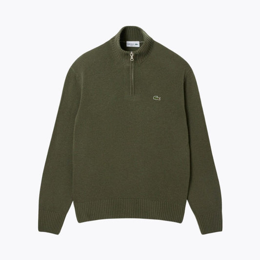 Lc Refined Zipped High-Neck Carded Wool Sweater